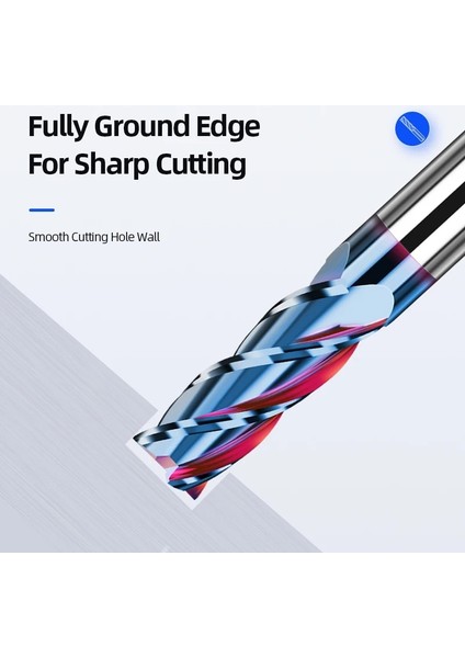 D3.5XD4X50L 1 Adet HRC45 4f HRC55 4 Flüt Alaşım Tungsten Çelik Freze Karbür Parmak Frezeler Kesici Kesme Aleti Cnc Işleme Kaplama Düz Uçlu Değirmen (Yurt Dışından) fırsatları