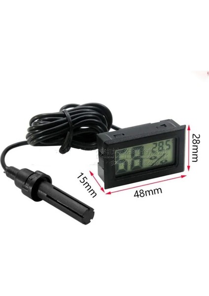Sıcaklık Nem 1.5 M Kapalı Açık Mini Dijital LCD Sıcaklık Sensörü Test Cihazı Nem Ölçer Termometre Higrometre Ölçer 1 M Su Geçirmez Prob (Yurt Dışından) modelleri