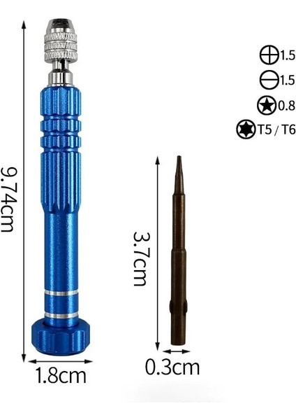 Mavi 5in1 Tornavida Tamir Kiti Tornavida Setleri Telefon Açma Araçları Telefon Tamir Araçları Cep Telefonu Kamera Izle El Aletleri (Yurt Dışından)