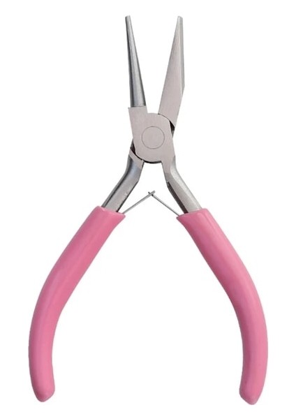 Pk E5BE Içbükey Pense Profesyonel Mücevher Yapımı Aracı Karbon Çelik 1 Takım Dıy Takı Aracı 5 "döngü Şekillendirme Pense Pembe (Yurt Dışından)