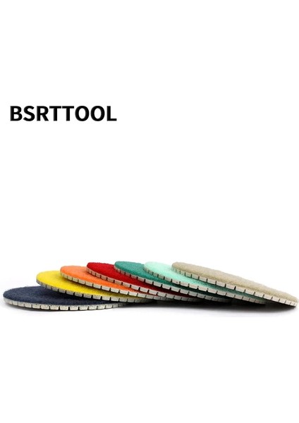 3000 Bsrttool 1 Adet 100MM Elmas Parlatma Pedi Granit Mermer Islak Kullanım Beton Zımpara Pedi Elmas Aracı (Yurt Dışından)