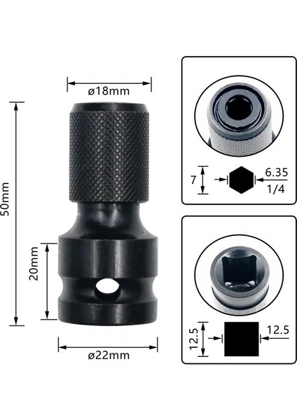 Tip 04 Evrensel Adaptif Anahtar Adaptör Soketi Cırcır Tork Anahtarı Adaptörü 1/2 Inç Kare 1/4 Inç Altıgen Cırcır Soket Dönüştürücü (Yurt Dışından)