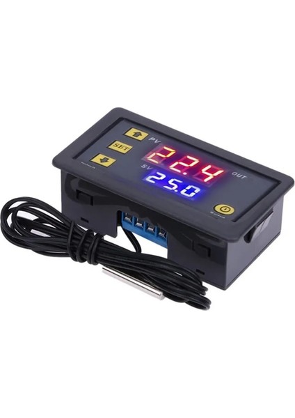 DC24V W3230 Mini Dijital Sıcaklık Kontrol Cihazı 12V 24V 220V Termostat Regülatörü Isıtma Soğutma Kontrolü Termoregülatör Sensörü ile (Yurt Dışından) fiyatları