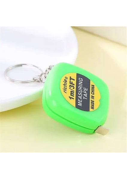 Green-1m Taşınabilir Karikatür 150 Cm/60" Mezura Geri Çekilebilir Cetvel Ölçümleri Rulo Mini Bantlar Dikiş Cetveli Ölçü Aletleri Aksesuarları (Yurt Dışından)