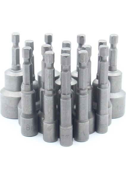 7mm 4/1 Inç 6.3mm Darbe Soket Manyetik Somun Tornavida Altıgen Anahtar Seti Matkap Ucu Adaptörü Elektrikli Matkaplar Için Darbeli Sürücüler Soket Kiti (Yurt Dışından)