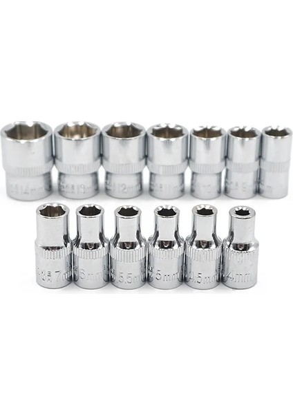 BS09-6MM-2.5CM 1 Adet 4mm 5mm 6mm 7mm 8mm 9mm 10MM 11MM 12MM 13MM 14MM 1/4 "lokma Anahtar Kafa Kol Çift Uçlu El Aletleri (Yurt Dışından) fırsatları