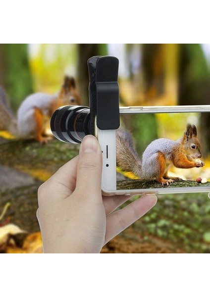 8x Mini Telefoto Telefon Lensi 8X/12X Optik Zoom Seyahat Için Çoğu Cep Telefonu Türüne Uygun Oyun Izleme Fotoğrafçılığı (Yurt Dışından) fiyatları