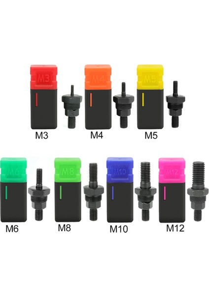 M3 M3-M12 Profesyonel Perçin Somunu Aracı Manuel Perçin Dişli Somun Perçinleme Kiti Metrik Mandreller Perçin Aracı Parçası Değiştirme (Yurt Dışından)