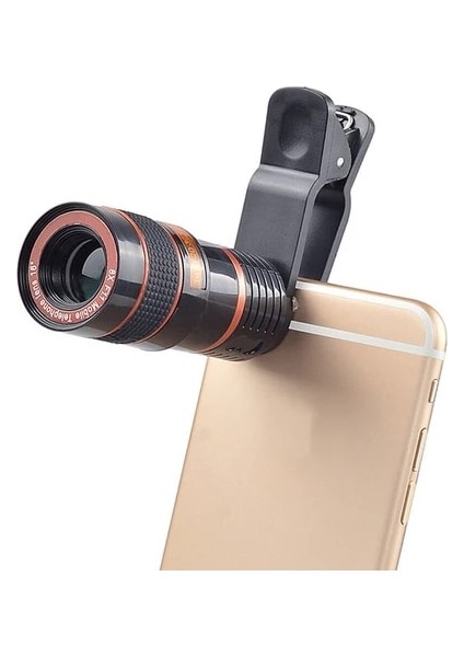 8x Mini Telefoto Telefon Lensi 8X/12X Optik Zoom Seyahat Için Çoğu Cep Telefonu Türüne Uygun Oyun Izleme Fotoğrafçılığı (Yurt Dışından) indirimleri