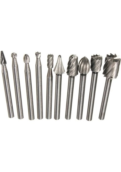 10 Adet 10 Adet/takım Hss Yönlendirme Yönlendirici Matkap Uçları Seti Ahşap Taş Metal Kök Oyma Freze Kesici Karbür Döner Çapaklar Oyma Için Araçları (Yurt Dışından)