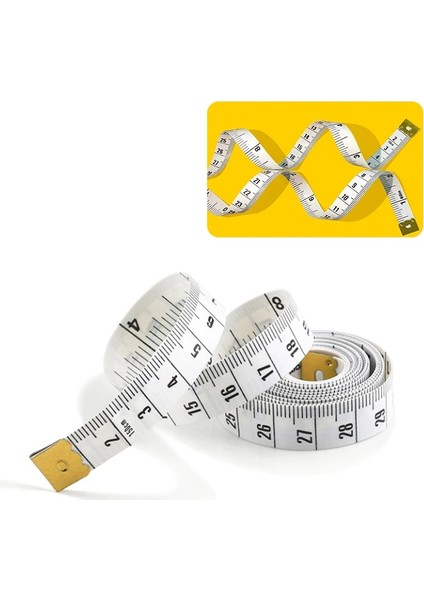 Beyaz Cetvel 1.5 M Mini Yumuşak Düz Santimetre Cetvel Aracı Vücut Ölçüm Cetveli Dikiş Terzi Bandı Mini Yumuşak Düz Cetvel Santimetre Metre (Yurt Dışından) fiyatları