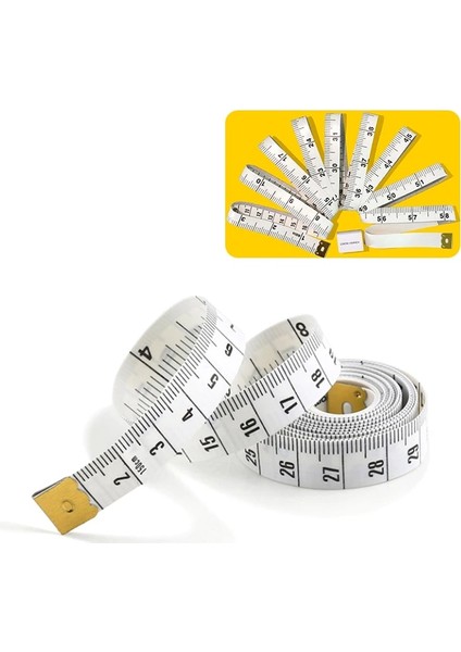 Beyaz Cetvel 1.5 M Mini Yumuşak Düz Santimetre Cetvel Aracı Vücut Ölçüm Cetveli Dikiş Terzi Bandı Mini Yumuşak Düz Cetvel Santimetre Metre (Yurt Dışından) fırsatları