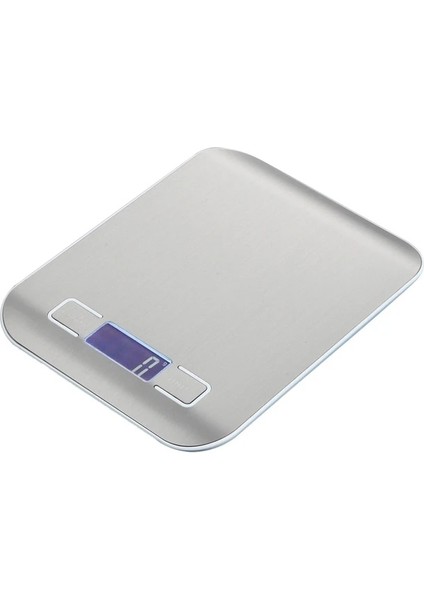 Gümüş 5 kg 1g Elektronik Mutfak Terazisi Çok Fonksiyonlu Gıda Terazisi, Dara Paslanmaz Çelik T5UC (Yurt Dışından)