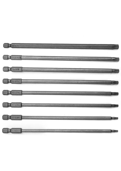 T40 Kurcalamaya Dayanıklı Güvenlik Bit Manyetik Bit Seti Torx Tornavida Düz Kafa 1/4 "hex Uçları 150MM Uzun T8 T10 T15 T20 T25 T27 T30 T40 (Yurt Dışından) fiyatları