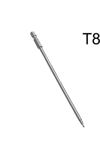 T40 Kurcalamaya Dayanıklı Güvenlik Bit Manyetik Bit Seti Torx Tornavida Düz Kafa 1/4 "hex Uçları 150MM Uzun T8 T10 T15 T20 T25 T27 T30 T40 (Yurt Dışından) fırsatları