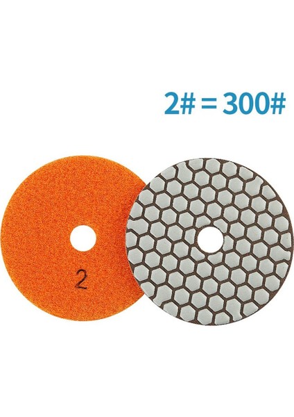500GRIT 1 Adet 4 Inç Elmas Reçine Kuru Parlatma Pedi 0/1/2/3/5 Grit Taşlama Güç Aracı Parlatma Taşlama Cesur Aracı (Yurt Dışından)