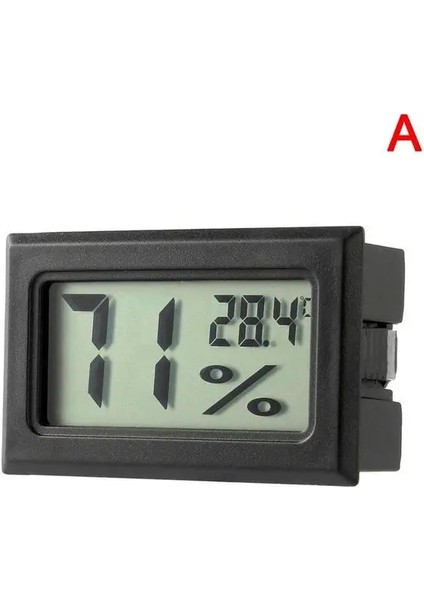 F LCD Nem Ölçer Dijital Termometre Higrometre Kapalı Sıcaklık Ortam Termometresi Ev Dijital Termometre (Yurt Dışından)