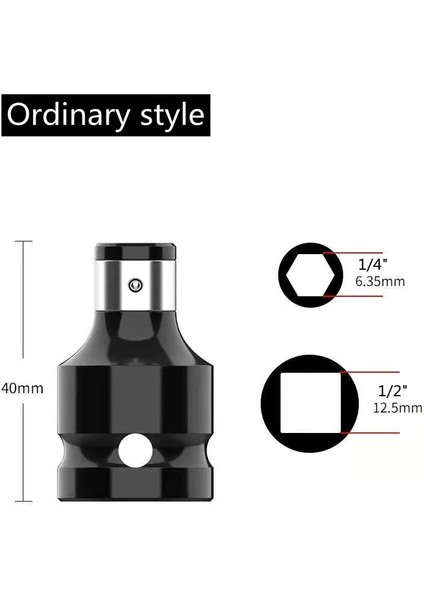 Bzk Darbe Anahtarı Soket Adaptörü Ingiliz Anahtarı Takımı Hex Cırcır Soket Adaptörü Sürücü 1/2 "kare 1/4" Dönüştürücü Darbe Aleti Kiti (Yurt Dışından)