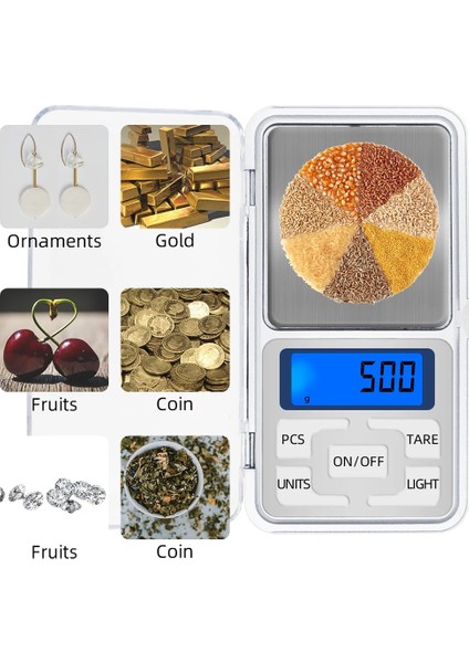 0.01G-500G 200G/300G/500G x 0.01G /0.1g/mini Presicion Cep Elektronik Dijital Ölçeği Altın Takı Dengesi Gram Ölçekler (Yurt Dışından)