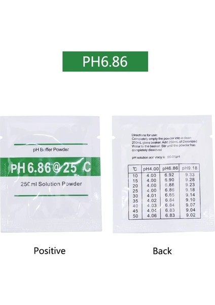1 Adet Ph Ölçer Kalibrasyon Tozu 3 Tip 4.01 6.86 9.18 Ph Tampon Tozu Çözeltisi Toz Ölçme Kalibrasyonu Test Cihazı (Yurt Dışından)
