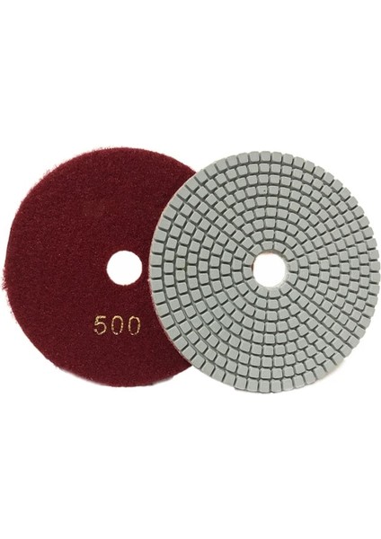 500 Irmik 5 "125MM Kuru/ıslak Elmas Parlatma Pedleri Granit Mermer Taş Için Keskin Esnek Taşlama Diskleri 30/100/150/300/500/800/1000 Irmik (Yurt Dışından)