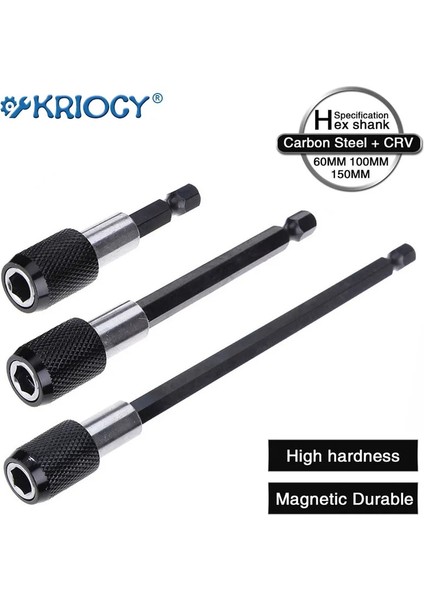 150MM 6.35MM 1/4 Inç Hex Shank Hızlı Açılan Tornavida Manyetik Bit Tutucu Ayarlanabilir Yaka Uzatma Çubuğu 60MM 100MM 150MM (Yurt Dışından) fiyatları