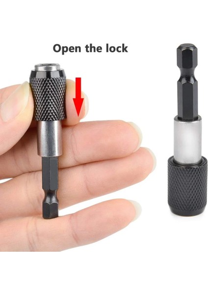 150MM 6.35MM 1/4 Inç Hex Shank Hızlı Açılan Tornavida Manyetik Bit Tutucu Ayarlanabilir Yaka Uzatma Çubuğu 60MM 100MM 150MM (Yurt Dışından) fırsatları