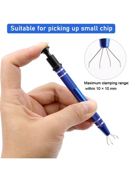 Mavi Hassas Kapmak Ic Çip Bileşenleri Yakalayıcı Sıkma Klipsi Pick Up Soket Aracı Anakart Üzerinde Küçük Elektronik Bileşenler (Yurt Dışından) fırsatları