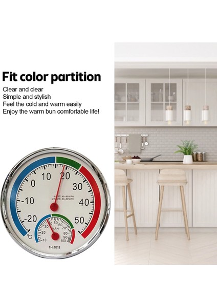 Beyaz Işaretçi Termometre Termohigrometre Higrometre Kapalı Açık 2 In 1 Duvara Monte Masaüstü Sıcaklık Nem Ölçer Ev (Yurt Dışından) modelleri