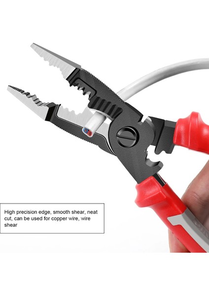 Sarı 9 In 1 Elektrikli Pense Uzun Burun Elektrikçi Tel Sıyırma Kesici Yalıtım Terminali Elektrik Kelepçesi Kablo Tamir El Aleti (Yurt Dışından) fiyatları