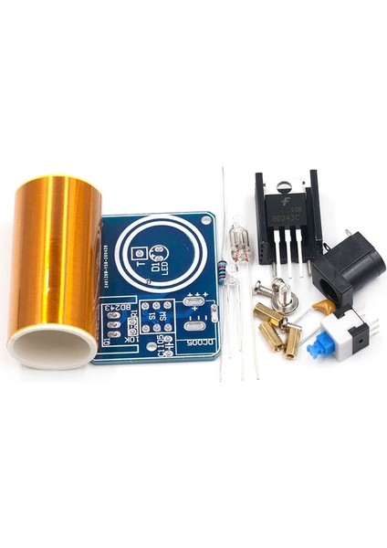 Kaynak Yok BD243 Mini Tesla Bobini Kiti Sihirli Sahne Dıy Parçaları Boş Işıklar Teknolojisi Diy Elektronik BD243C (Yurt Dışından)
