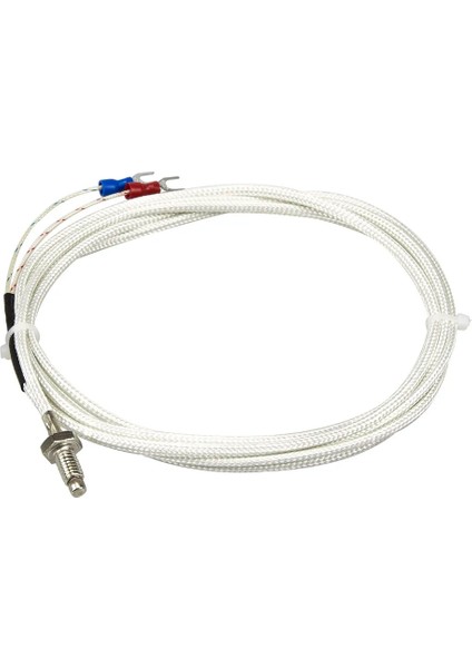 E M10 Konu FTARB01 K E Tipi M6 M8 M10 Cıvata Kafası 2m Fiberglas Örgülü Kablo Vidalı Termokupl Sıcaklık Sensörü (Yurt Dışından)