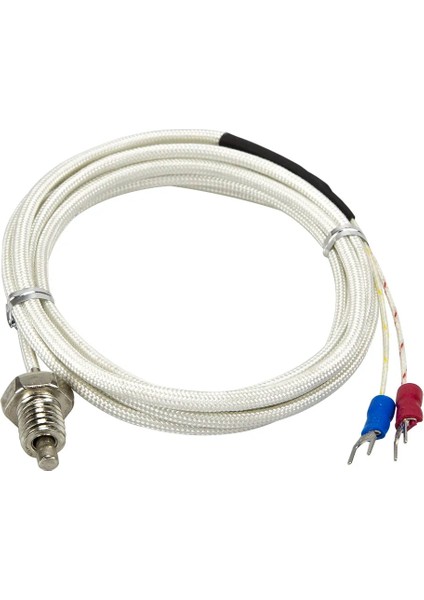 E M10 Konu FTARB01 K E Tipi M6 M8 M10 Cıvata Kafası 2m Fiberglas Örgülü Kablo Vidalı Termokupl Sıcaklık Sensörü (Yurt Dışından)