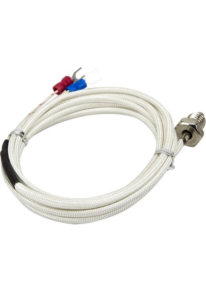 E M10 Konu FTARB01 K E Tipi M6 M8 M10 Cıvata Kafası 2m Fiberglas Örgülü Kablo Vidalı Termokupl Sıcaklık Sensörü (Yurt Dışından)
