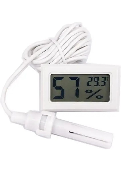 Siyah Mini LCD Dijital Termometre Higrometre Ölçer Test Cihazı Probu Kuluçka Akvaryum Sıcaklık Nem Ölçer Sensör Dedektörü (Yurt Dışından) modelleri