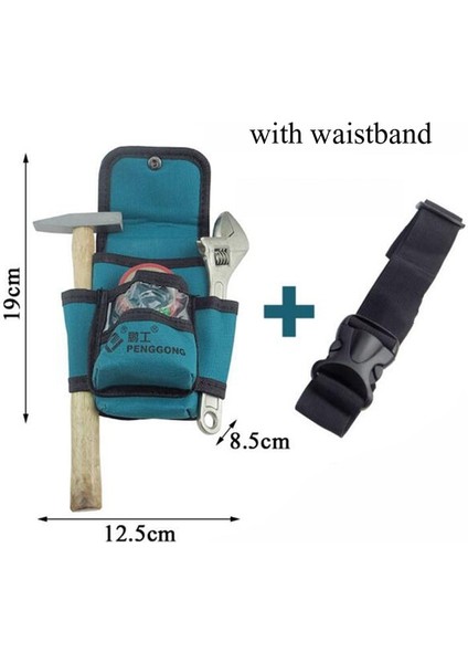 Kemer ile 1 Adet Çok Fonksiyonlu Tamir Çantası Cep Alet Çantası Su Geçirmez Oxford Kumaş Alet Takımı Cepler Bel Kemeri Elektrikçi Için (Yurt Dışından)