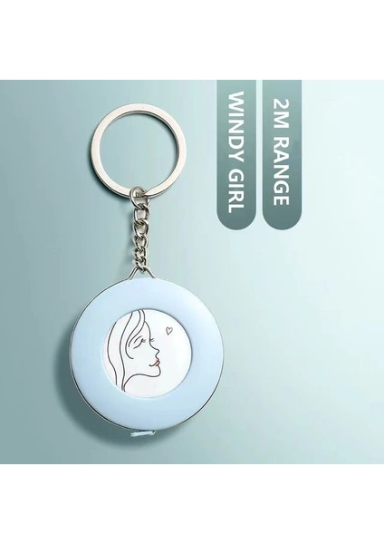 Rüzgarlı Kız 7013 2 M Dikiş Esnek Cetvel Dikiş Terzi Mezura Taşınabilir Geri Çekilebilir Cetvel Santimetre Inç Rulo Bant Vücut Ölçme Cetveli (Yurt Dışından)