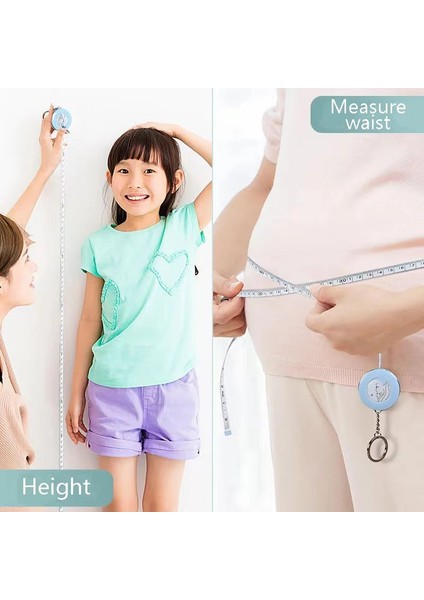 Rüzgarlı Kız 7013 2 M Dikiş Esnek Cetvel Dikiş Terzi Mezura Taşınabilir Geri Çekilebilir Cetvel Santimetre Inç Rulo Bant Vücut Ölçme Cetveli (Yurt Dışından) fırsatları