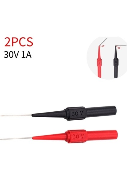 2 Adet 1A 30 V 2/4/6 Adet Yalıtım Delici Iğne Pimi Tahribatsız Multimetre Test Probu 10A 600 V 2mm Test Ucu Multimetre Test Probları (Yurt Dışından)