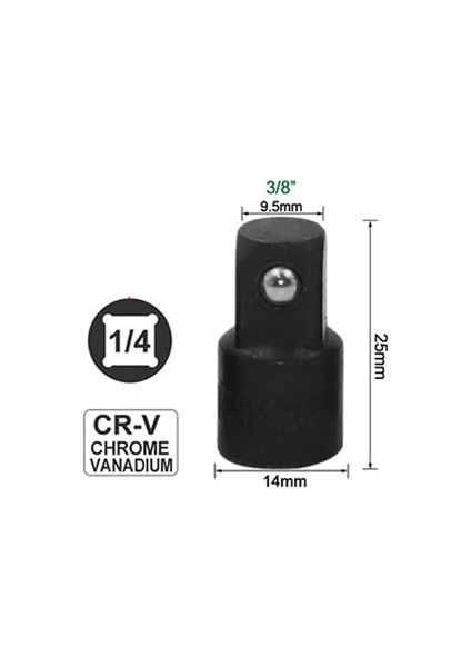 1-4 Ila 3-8 Siyah L-Fırst 1/4 3/8 1/2 Soket Cırcır Dönüştürücü Adaptör Redüktör Cr-V Çelik Küçük Soket Araçları Araba Bisiklet Garaj Tamir Araçları Için (Yurt Dışından)