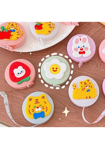 D 1.5 M/60 ''karikatür Mini Mezura Taşınabilir Geri Çekilebilir Cetvel Dikiş Esnek Ölçüm Cetveli Bel Büstü Ölçme (Yurt Dışından) fırsatları