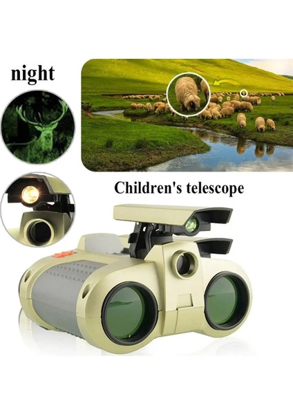 Yeşil Sıcak Satış 4X30 Dürbün Teleskop Pop-Up Işık Gece Görüş Kapsamı Dürbün Yenilik Çocuk Çocuk Erkek Çocuk Oyuncakları Hediyeler (Yurt Dışından)