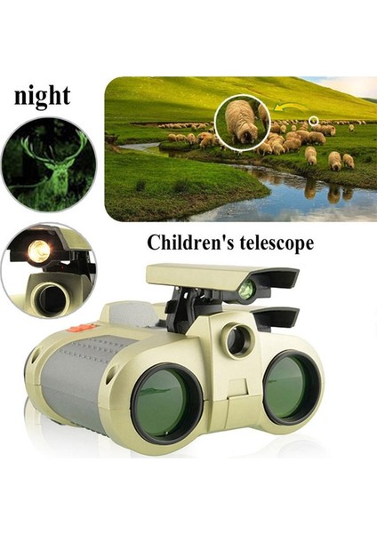 Yeşil Sıcak Satış 4X30 Dürbün Teleskop Pop-Up Işık Gece Görüş Kapsamı Dürbün Yenilik Çocuk Çocuk Erkek Çocuk Oyuncakları Hediyeler (Yurt Dışından)