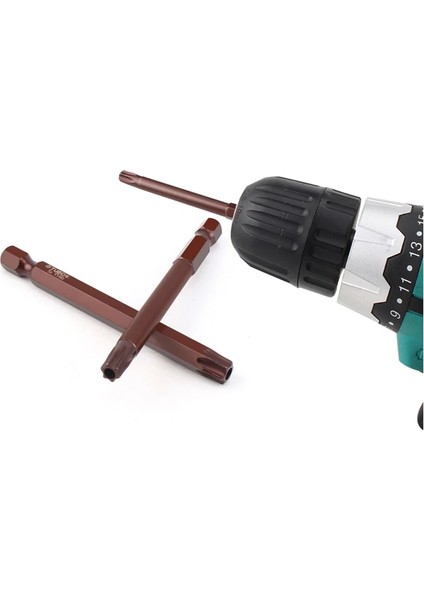 T25 1/4 Hex Shank Tornavida Uçları 75MM Uzunluk Manyetik Torx Kafa Elektrikli Tornavida Bit T10-T40 Cep Delik Jig El Aletleri (Yurt Dışından)