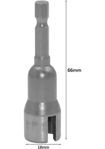 Açık Gri 6.35MM 1/4 Inç 6.35MM Hex Shank Soket Adaptör Somunu Güç Aracı Için Oluklu Kelebek Cıvata Lokma Anahtarı Elektrikli Tornavida Kol (Yurt Dışından)