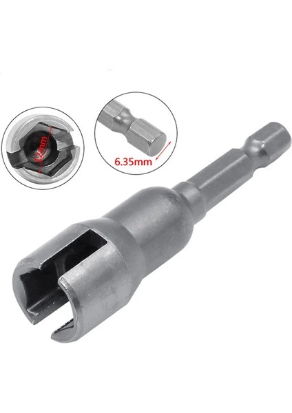 Açık Gri 6.35MM 1/4 Inç 6.35MM Hex Shank Soket Adaptör Somunu Güç Aracı Için Oluklu Kelebek Cıvata Lokma Anahtarı Elektrikli Tornavida Kol (Yurt Dışından) fiyatları