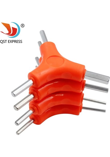 B 3 In 1 Trigeminal Altıgen Anahtar Seti 2.5/3/4/5/6/8mm Altıgen Anahtar Karbon Çelik El Aletleri Bisiklet Bakım Araçları (Yurt Dışından)