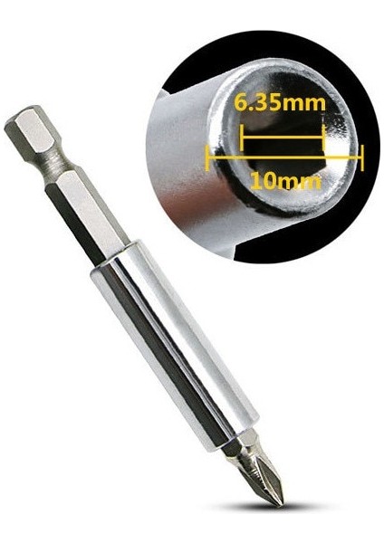 3 Adet 75 100 150MM 1/4 Elektrikli Toplu Kafa Güçlü Manyetik Biyel Tabanca Matkap Uzatma Çubuğu Uzatma Çubuğu 6.35MM Kol Hızlı Adaptör (Yurt Dışından)