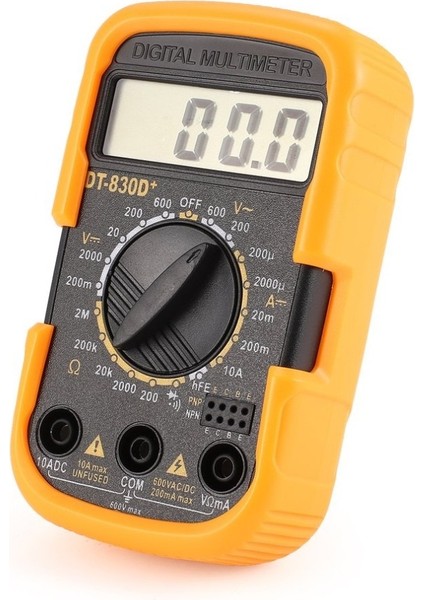B LCD Dijital Multimetre DT-830 Ac Dc Gerilim Diyot Frekans Multitester Akım Test Cihazı Buzzer Fonksiyonlu Aydınlık Ekran (Yurt Dışından)