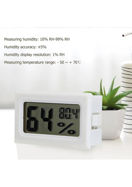 01 Mini LCD Elektronik Dijital Sıcaklık Higrometreiç Mekan Sıcaklık Nem Misyon Planlayıcısı Iç Ortam Sıcaklığı Sensörü (Yurt Dışından)